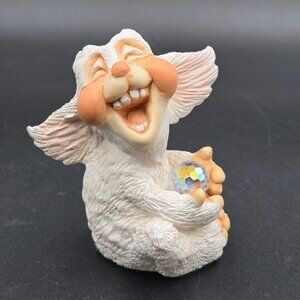 World Of Krystonia 3” Laughing Poffles With Crystal Ball Magic Fantasy Figurine